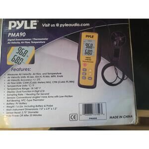 Pyle PMA90 Digital Anemometer / Thermometer